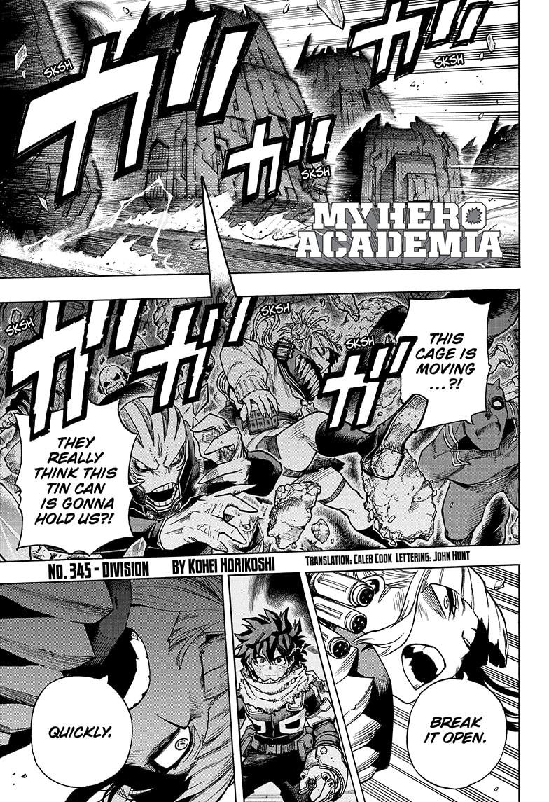 Boku no Hero Academia Chapter 345